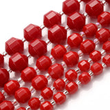 Red Corals Faceted Beads 6 8 10mm for Jewelry Making