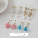 Colored Glass Ball Beads Retro DIY Earrings Necklace Material