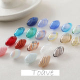 Colored Glass Ball Beads Retro DIY Earrings Necklace Material