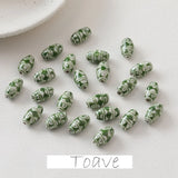Hand-painted Ceramic Beads for DIY Necklace Earrings