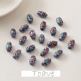 Hand-painted Ceramic Beads for DIY Necklace Earrings