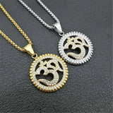 Om Symbol Necklace Stainless Steel Pendant