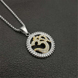 Om Symbol Necklace Stainless Steel Pendant