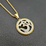 Om Symbol Necklace Stainless Steel Pendant