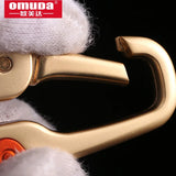 Golden Keychain Couple Car Key Ring Stainless Steel Double Ring