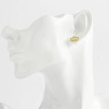 Stainless Steel Zirconia Crystal Stud Earrings - Christams Gift