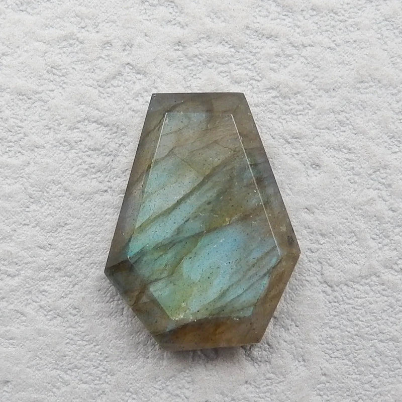 Labradorite Gemstone Pendant for DIY Jewelry 20x15x5mm