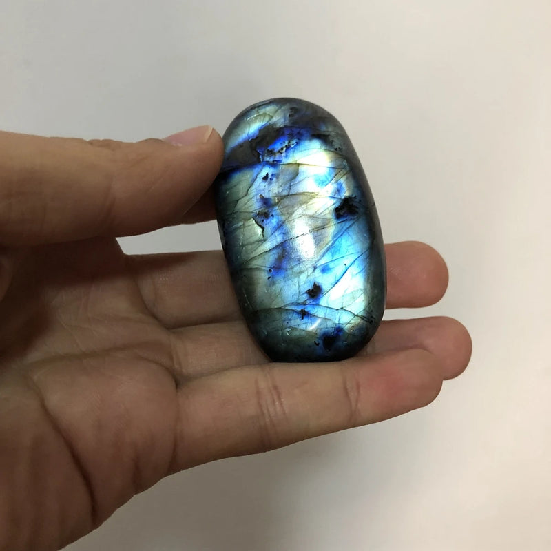 Flash Labradorite Stone Palm 45-55mm - Healing Reiki Stone