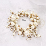 Plastic Pearl Bracelet Hand Connected 70mm