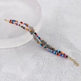 Semi-Precious Stone Bracelet with Czech Glass Beads