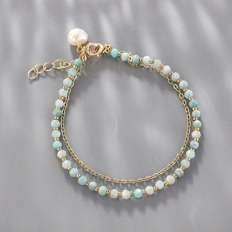 Plated Brass Beaded Bracelet