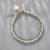 Plated Brass Beaded Bracelet