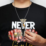 Cigarette Necklace Stainless Steel Men Pendant Chain Punk Gift