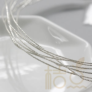 1 Meter Solid Sterling Silver Round Wire - Wire Wrapping (SS003-TSW)