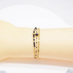 Natural Stone Bracelet for Women Stainless Steel Bohemian Jewelry