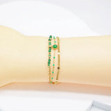 Natural Stone Bracelet for Women Stainless Steel Bohemian Jewelry