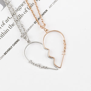 Custom Name Heart Stainless Steel Necklace for Lover