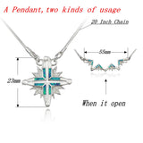Pretty Cross Opal Pendant OP419