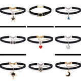 Gothic Choker Necklace for Women Leather Sexy Collar Choker Women Jewelry