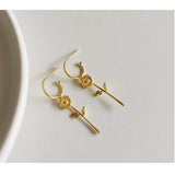 925 Silver Flower Pendant Earrings Set