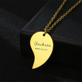 Personalized Heart Engraved Name Necklaces for Women