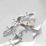 Bird Charm Solid 925 Sterling Silver