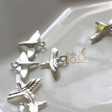 Bird Charm Solid 925 Sterling Silver