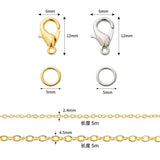 Jewelry Making Kit Lobster Clasp Cross Chain DIY Set