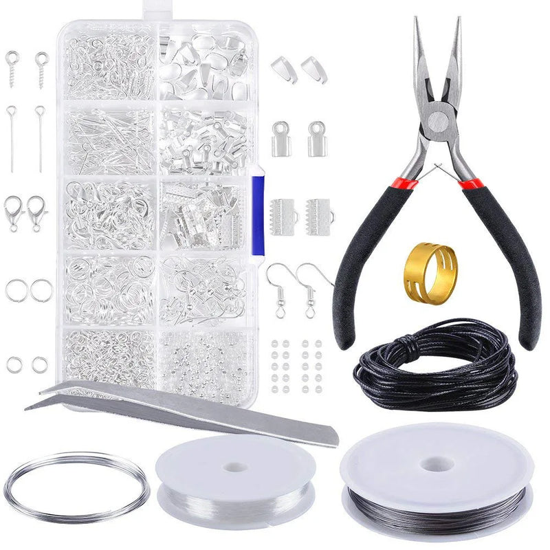 Jewelry Making Kit Lobster Clasp Cross Chain DIY Set