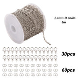 Jewelry Making Kit Lobster Clasp Cross Chain DIY Set