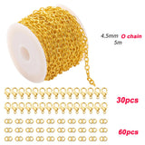 Jewelry Making Kit Lobster Clasp Cross Chain DIY Set