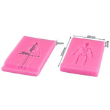 3D Cross Coffin Skeleton Skull Silicone Mold for Fondant Resin DIY