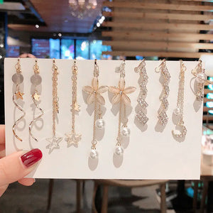 Korea Style Geometric Clip Earrings