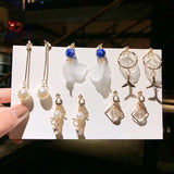 Korea Style Geometric Clip Earrings