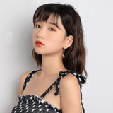 Korea Style Geometric Clip Earrings