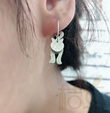 925 Sterling Silver Cat Charm (3992C)