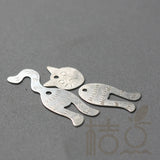 925 Sterling Silver Cat Charm (3992C)