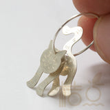 925 Sterling Silver Cat Charm (3992C)