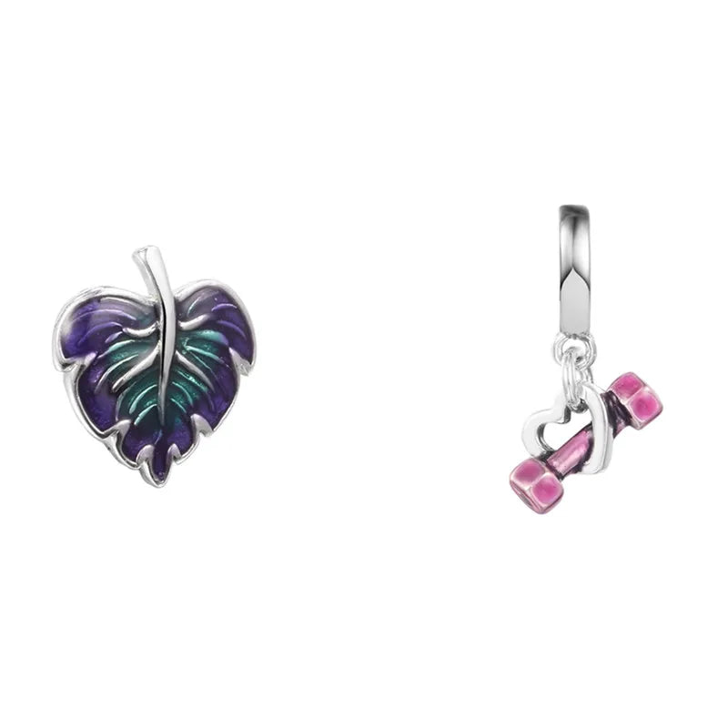 Silver Pendant Sterling Autumn Charm S925 Anniversary Beads