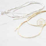 Sterling Silver Snake Chain Necklace - Open End Closure
