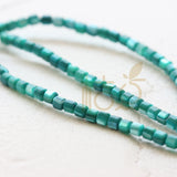 100 Pcs Dyed Shell Beads-Irregular Tube 3.5x3mm (G382)