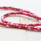 100 Pcs Dyed Shell Beads-Irregular Tube 3.5x3mm (G382)