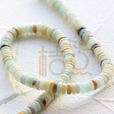 160-Piece Semi-Precious Stone Disc Beads, Various Colors 6x2mm