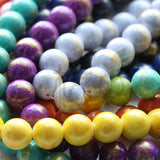 31 Colored Semi Precious Stone Beads 12mm (G406)