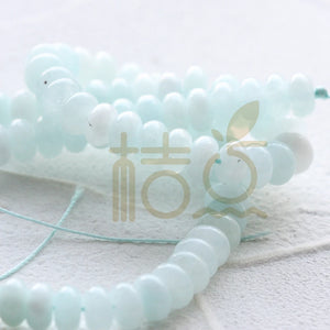 Semi Precious Stone Donut Beads 5x8mm