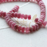Semi Precious Stone Donut Beads 5x8mm