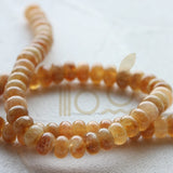 Semi Precious Stone Donut Beads 5x8mm