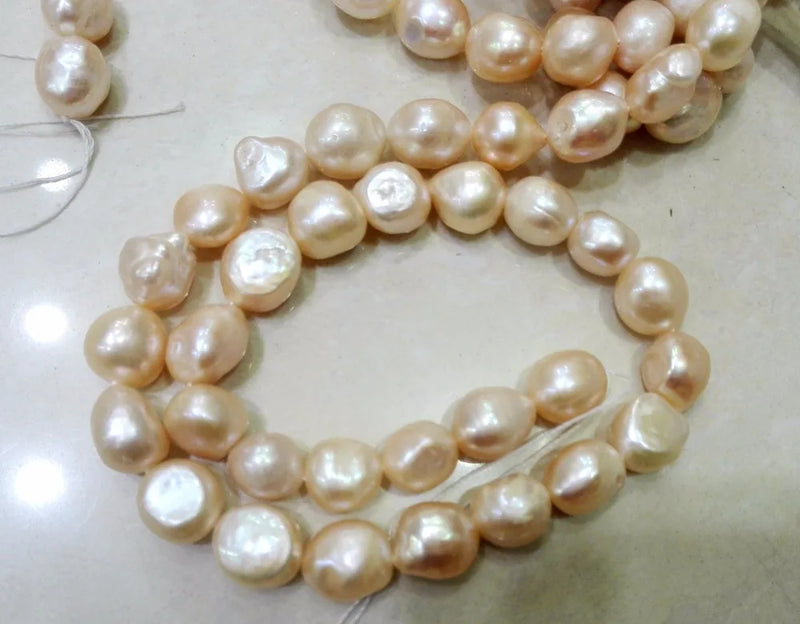 11-13mm Pink Baroque Pearl Bead 15inch