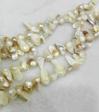 Bright Baroque Natural Freshwater Pearl Bead 8-18mm / 15inch