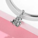 One-eyed Cat Sword Dangle Charm for Women Bracelet Necklace
